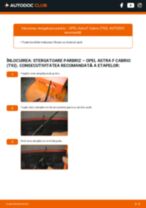 Manual de atelier pentru Astra F Cabrio (T92) 1.4 i 16V