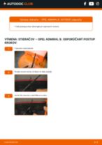 Podrobný PDF tutorial k výmene OPEL ADMIRAL B Stieracia liżta