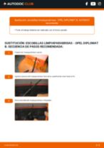 La guía profesional para realizar la sustitución de Escobillas de Limpiaparabrisas en tu Opel Diplomat B 5.4
