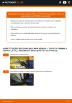 Como substituir Escovas limpa para brisas traseiro e dianteiro TOYOTA CARINA II Saloon (_T15_) - manual online