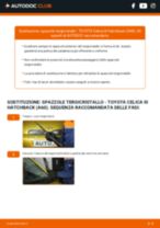 Come cambiare Spazzole tergicristallo anteriore e posteriore TOYOTA CELICA Coupe (ST16_, AT16_) - manuale online