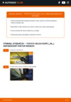 Podrobný PDF tutorial k výmene TOYOTA CELICA Coupe (_A6_) Stieracia liżta
