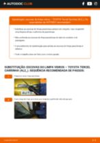 Mudar Escovas do Limpa Vidros dianteiro e traseiro TOYOTA TERCEL Estate (AL2_): guia pdf