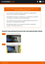 Αντικατάσταση Συνεμπλοκ Ψαλιδιου TOYOTA SPRINTER: οδηγίες pdf