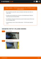 Steg-för-steg-guide i PDF om att byta Motorolja i Toyota Verso AR2