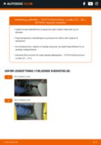 Udskiftning af Bundprop TOYOTA SPRINTER: manual pdf