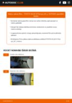Hilux VIII Pickup 2.5 D 4WD (KUN125_) Salona filtrs: kā nomainīt? Pakāpeniskas rokasgrāmatas