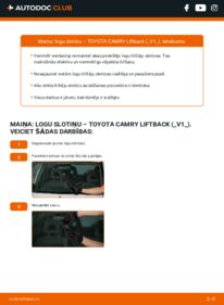 Kā veikt nomaiņu: 2.0 (SV11_) Camry V10 Liftback Stikla tīrītāja slotiņa