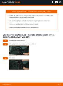 Kuinka vaihtaa Pyyhkijänsulat 1.8 (SV10_) Camry V10 -autoon