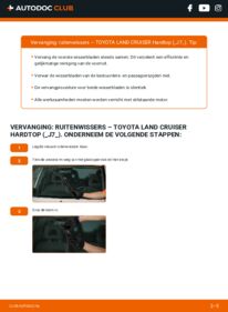 Vervanging uitvoeren: Ruitenwissers 2.4 TD (LJ70_) Toyota Land Cruiser J7 Hardtop