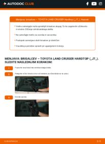 Kako izvesti menjavo: Metlica brisalnika stekel Land Cruiser Prado 70 SUV Cabrio (J70) 2.4 TD (LJ70_)