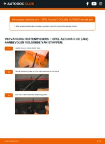 Vervangen: Ruitenwissers 1.6 S (F68, M68) Opel Ascona C CC