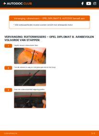 Vervanging uitvoeren: Ruitenwissers 5.4 Opel Diplomat B