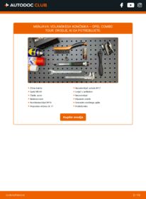 Kako izvesti menjavo: Konec jarmovega droga Combo C Tour 1.7 CDTI 16V
