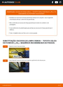 Como realizar a substituição de Escovas do Limpa Vidros 1.6 ST (TA40_) TOYOTA CELICA (TA60, RA40, RA6_)