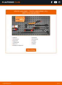 Så byter du Hjullager på 1.3 (NCP20_, NCP22_) Toyota Yaris Verso