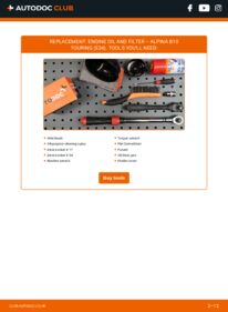 How to carry out replacement: Oil Filter 3.0 Allrad ALPINA B10 Touring (E34)