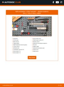 How to carry out replacement: Strut Mount 1.0 TSI SKODA Kushaq (PA1)