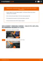 Online manual on changing Wipers yourself on VOLVO V70 I (LV)