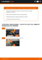 PDF med trinn for trinn-veiledning for bytte av VOLVO V70 I (LV) Vindusviskere