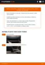 Peržiūrėk mūsų informatyvias PDF pamokas apie TOYOTA COROLLA Saloon (_E12J_, _E12T_) techninę priežiūrą ir remontą