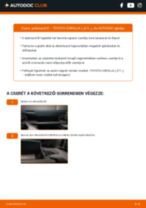 Hogyan végezzek Utastér levegő szűrő cserét Corolla IX Hatchback (E120) 2.0 D-4D (CDE120R_, CDE120L_) autómban? Lépésről-lépésre útmutatók