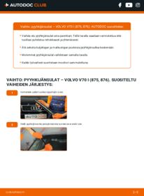 Kuinka vaihtaa Pyyhkijänsulat 2.5 TDI Volvo v70 1 -autoon