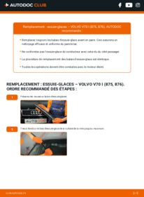 Comment effectuer un remplacement de Essuie-glace 2.5 TDI Volvo v70 1