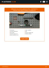 Kako izvesti menjavo: Oljni filter Parati I Kombi 1.6