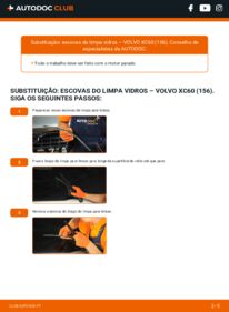 Como realizar a substituição de Escovas do Limpa Vidros 2.4 D / D3 / D4 AWD Volvo XC60 I