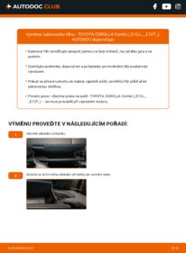 Jak provést výměnu: Kabinovy filtr Corolla IX Station Wagon (E120) 1.6 VVT-i (ZZE121_)