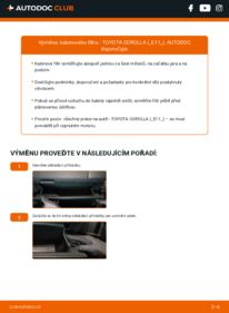Jak provést výměnu: Kabinovy filtr Corolla VIII Sedan (E110) 1.4 (EE111_)