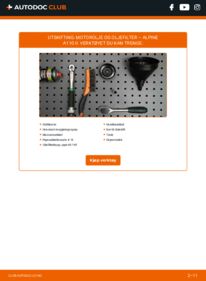 Slik bytter du Oljefilter 1.8 A110 II