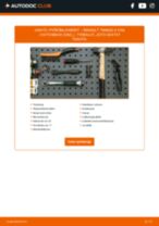 RENAULT Twingo II Kasten / Schrägheck (CNO_) Pyöränlaakerit vaihto : opas pdf