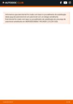 Manual online sobre a substituição de Maxilas do travão de estacionamento em MERCEDES-BENZ C-CLASS Coupe (CL203)