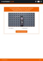 Cambio Alternador arrancador MERCEDES-BENZ bricolaje - manual pdf en línea