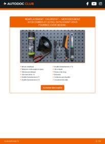 Comment effectuer un remplacement de Thermostat 300 CE-24 3.0 (124.061) Mercedes A124 Cabriolet