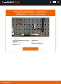 Como realizar a substituição de Sonda Lambda 2.5 TDI VW T4 Transporter